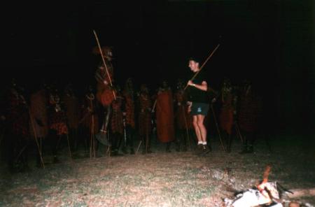 Springen met de Masai