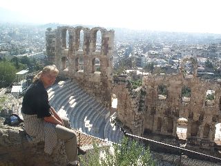Amphitheater bij de Acropolis