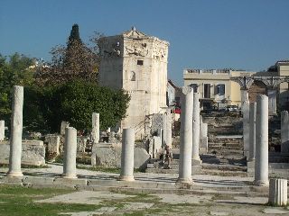 Toren van de winden in de Romeinse Agora