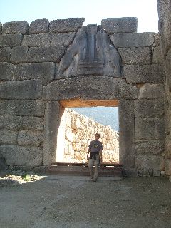 Leeuwenpoort in Mycenae