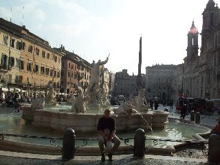 Fontein op het Piazza Navona